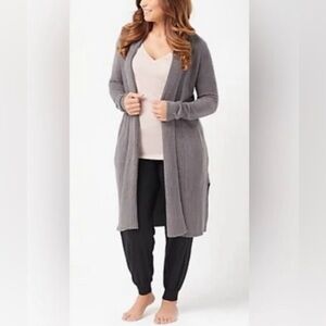 Barefoot Dreams CozyChic Lite Catalina Long Cardigan NWT Large